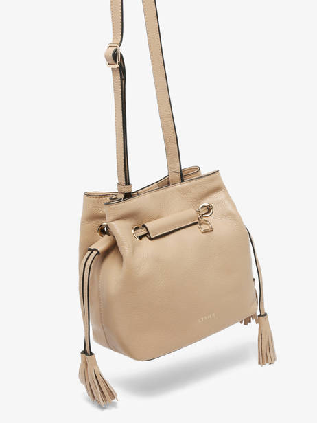 Bucket Bag S Tradition Leder Etrier Beige tradition ETRA004S ander zicht 2